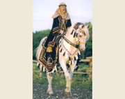 Jade and AK Max
              Factor in Arabian Native costume (2004)